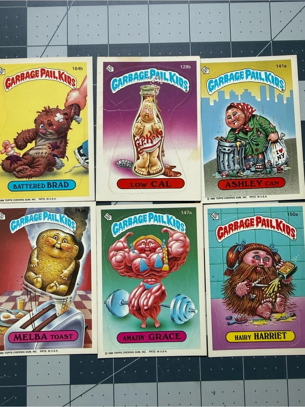 Garbage Pail Kids Trading Cards Vintage 1986